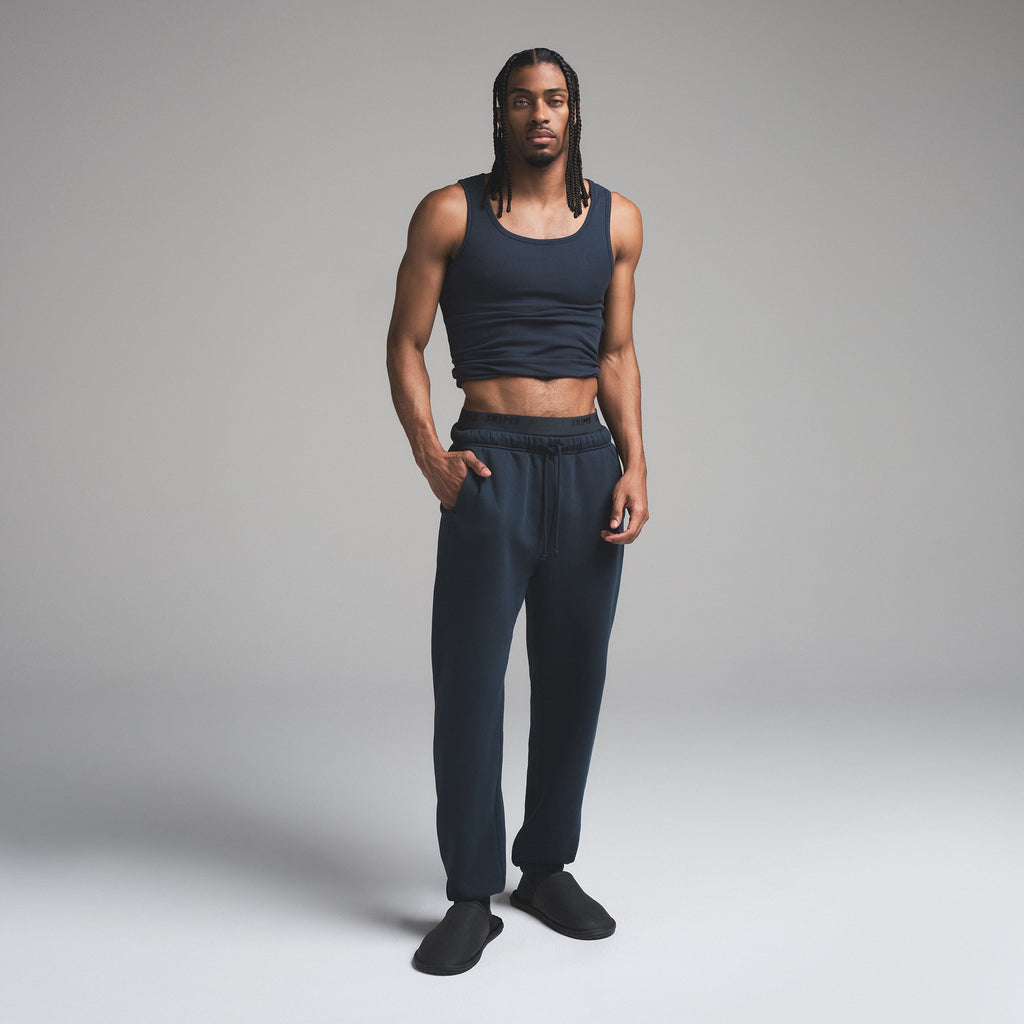 FLEECE LOUNGE MENS RELAXED JOGGER | NAVY