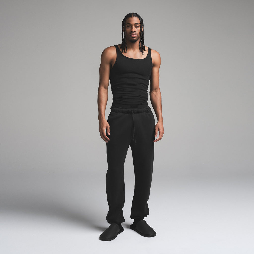 FLEECE LOUNGE MENS RELAXED JOGGER | WASHED ONYX