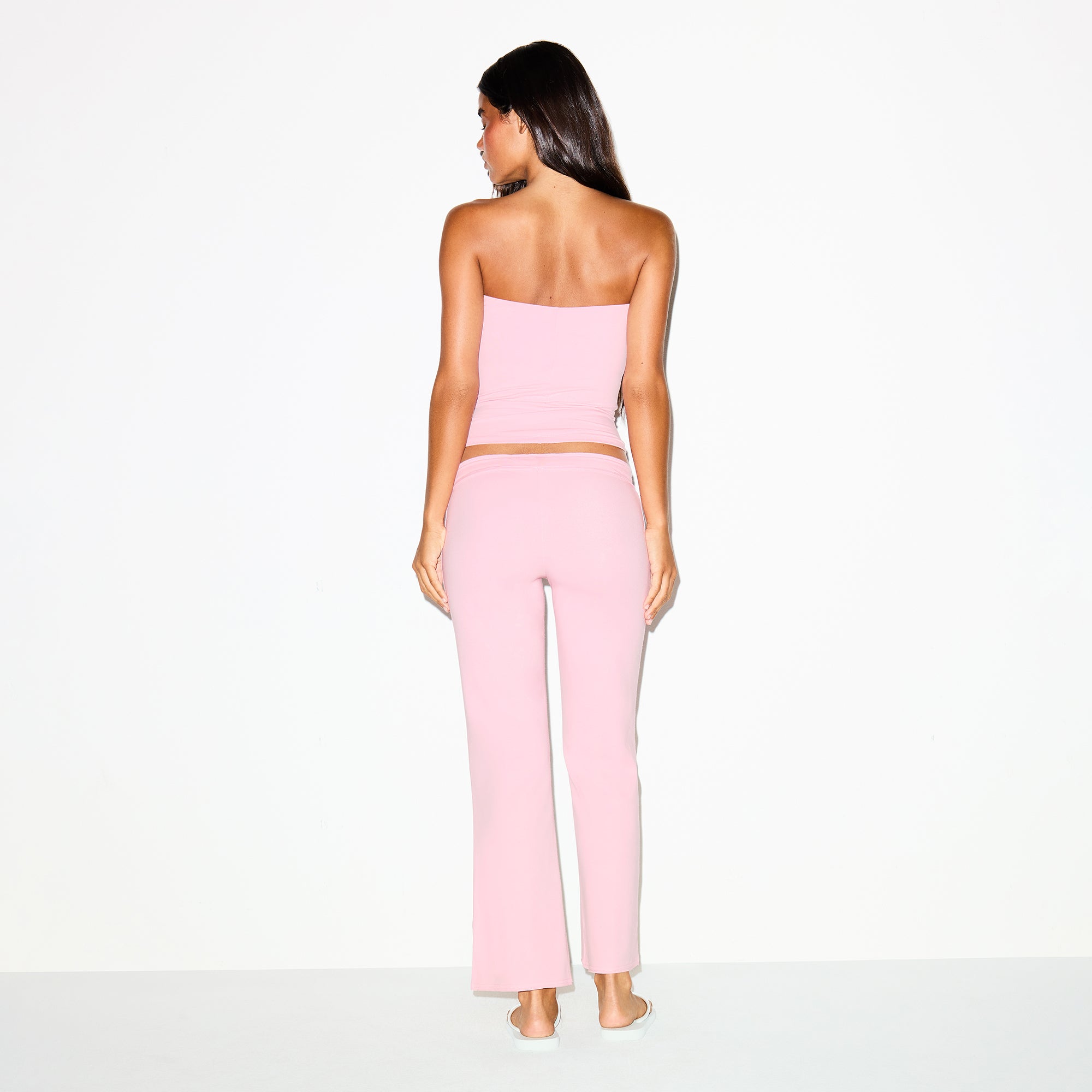 COTTON JERSEY LOW RISE CROP PANT | HALITE