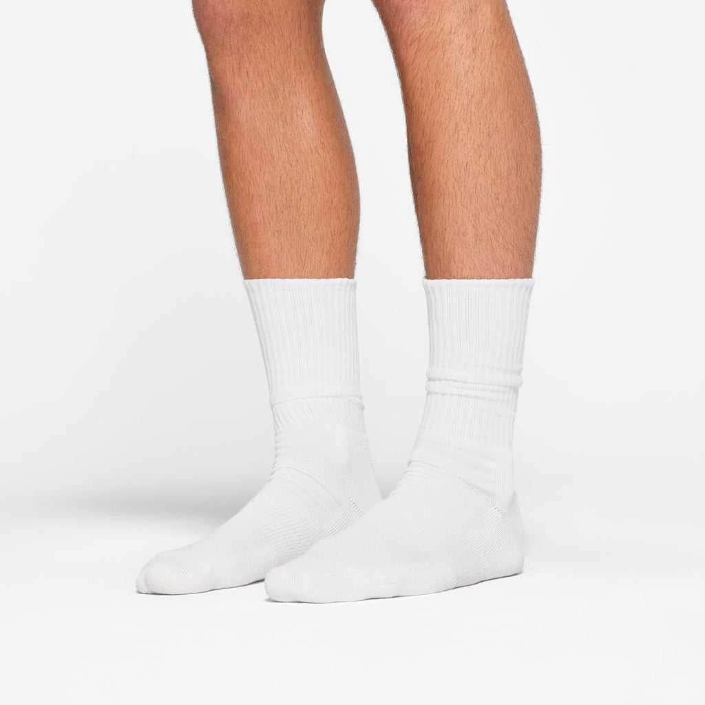 MENS TUBE CREW SOCK 3-PACK | CHALK