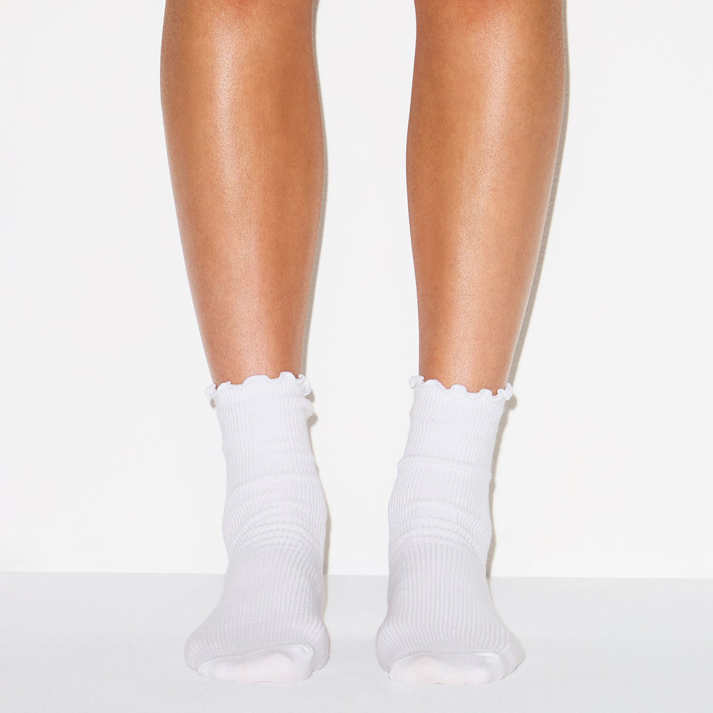 LETTUCE EDGE CREW SOCK 2-PACK | SNOW