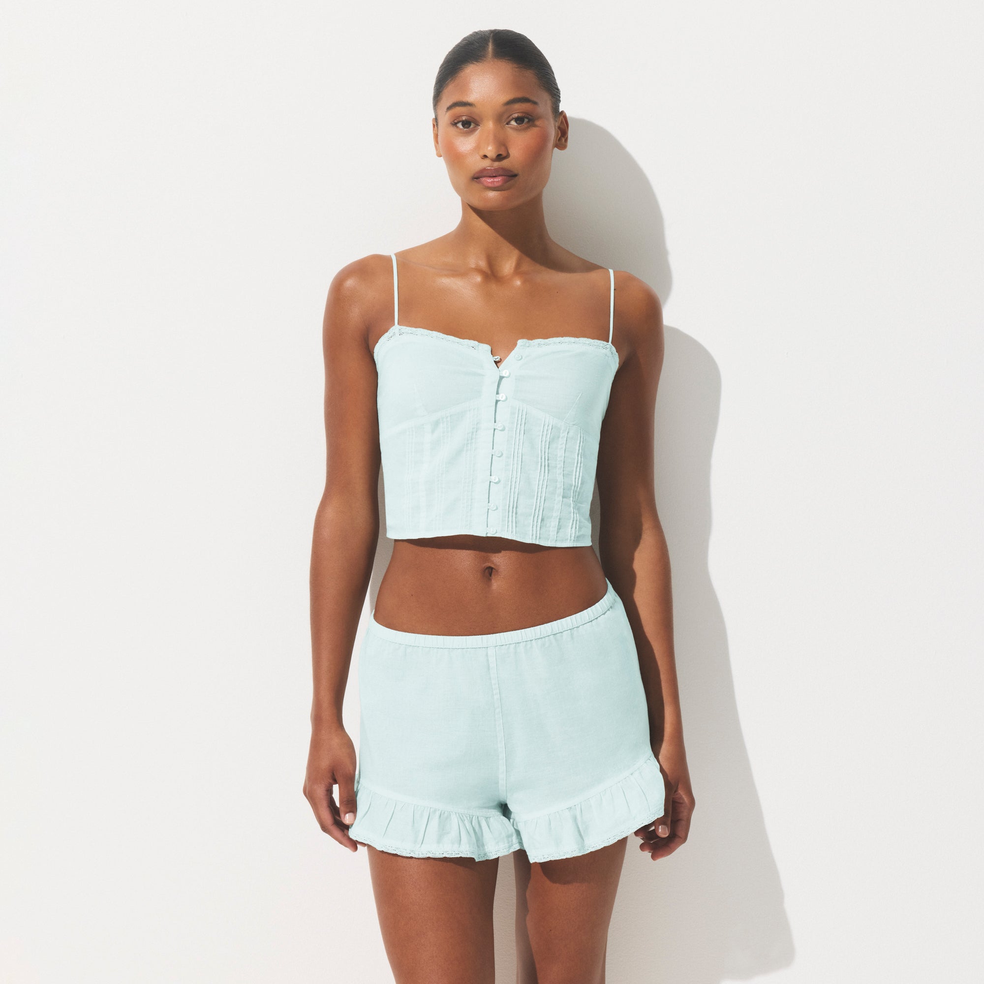 COTTON VOILE SHORT | FROST