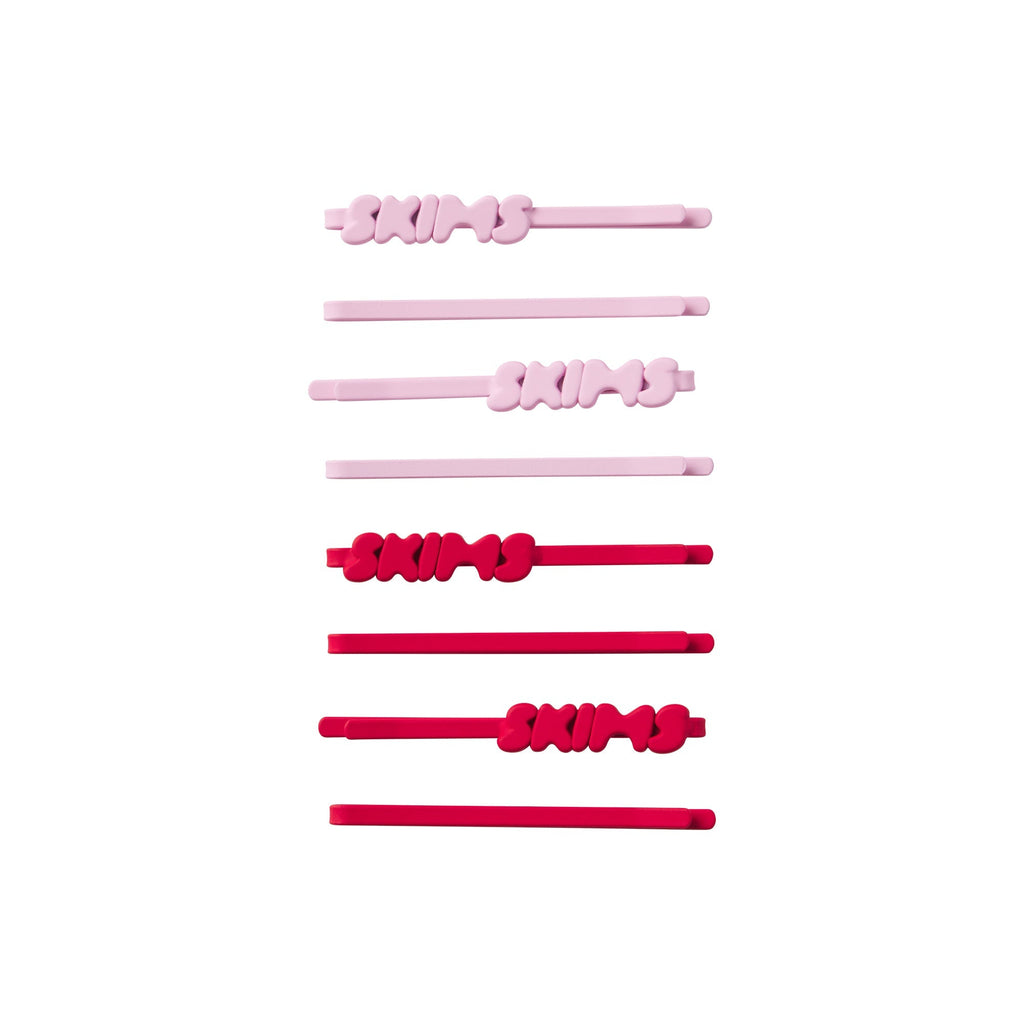 LOGO BOBBY PIN 6-PACK | BUBBLE GUM CAYENNE MULTI