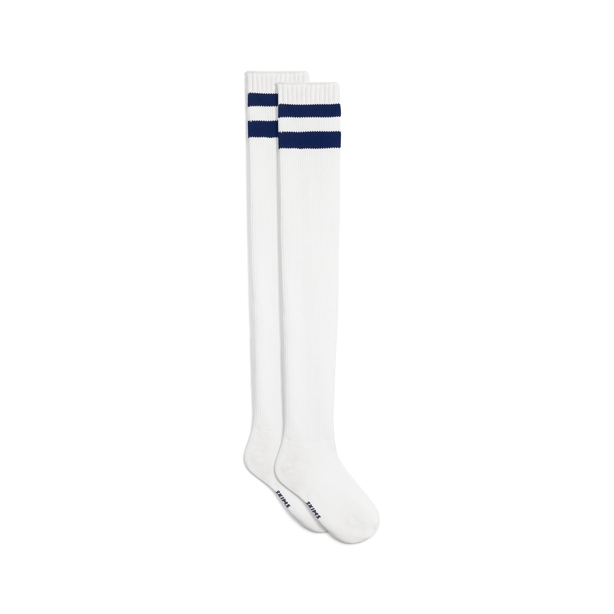 THIGH HIGH SOCK | MARBLE AND NAVY