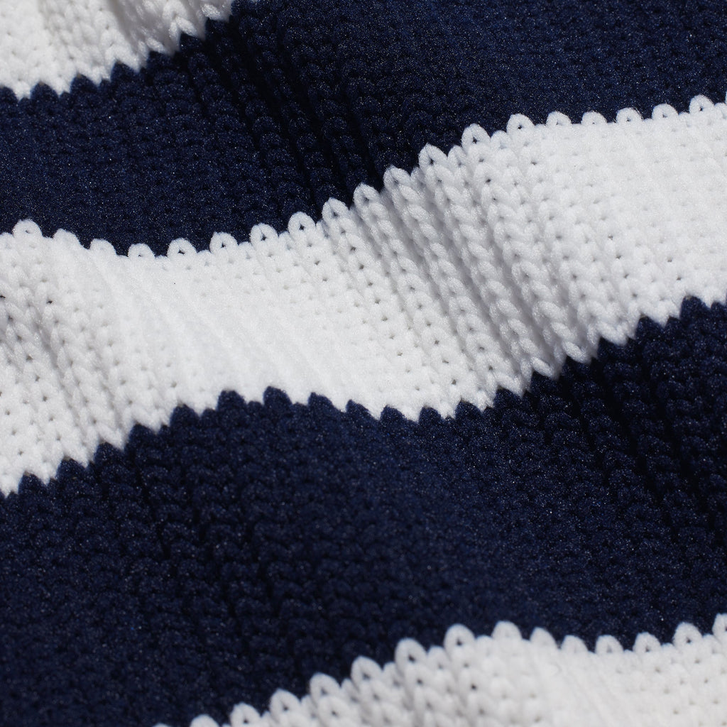 THIGH HIGH SOCK | MARBLE AND NAVY