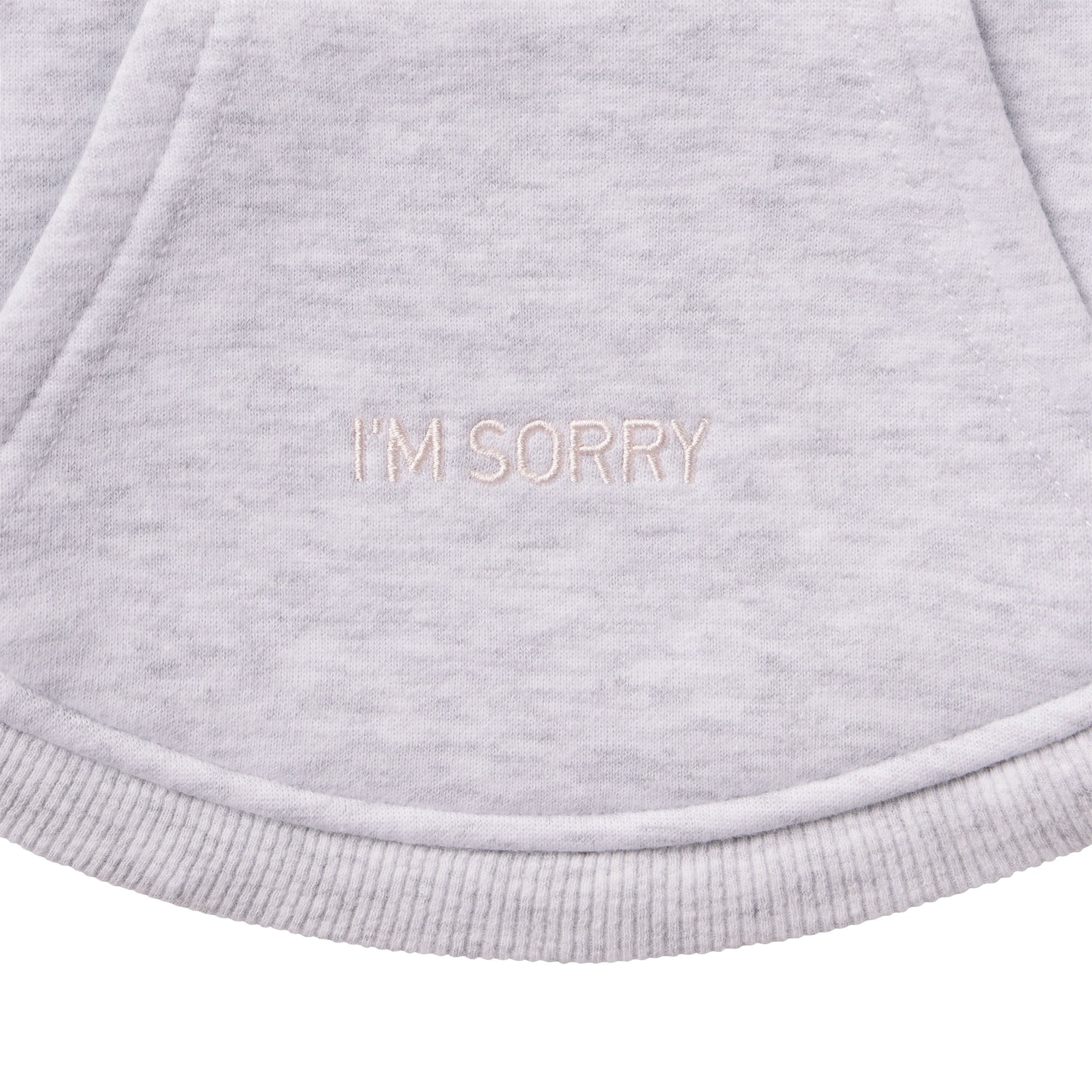 COTTON FLEECE PET HOODIE | LIGHT HEATHER GREY