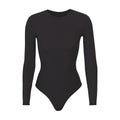FITS EVERYBODY LONG SLEEVE CREW NECK BODYSUIT | ONYX
