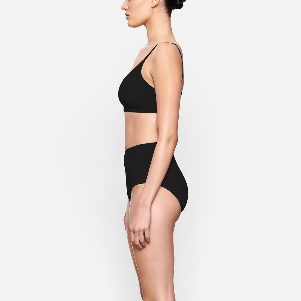 COTTON JERSEY SCOOP BRALETTE | SOOT