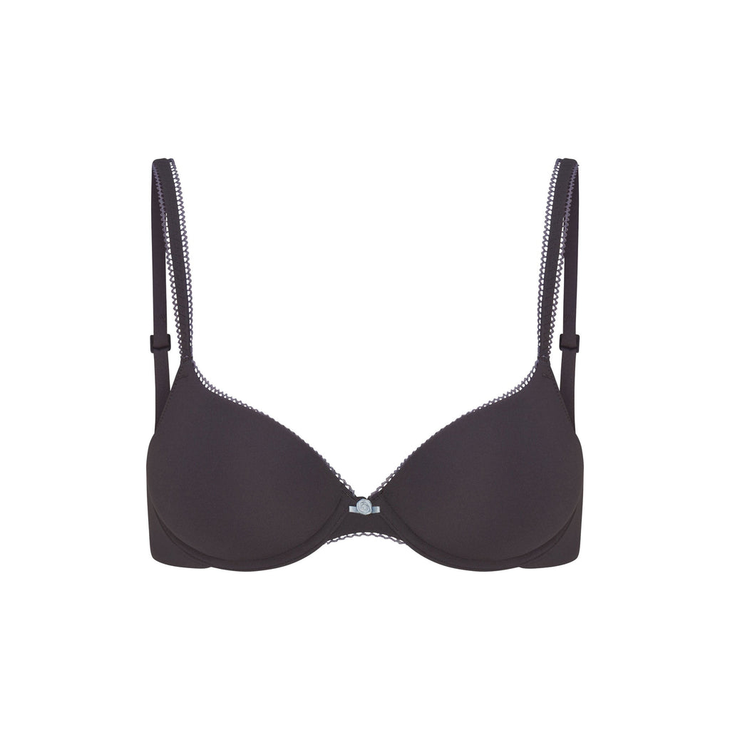 FITS EVERYBODY PICOT PUSH-UP BRA | ASH CONTRAST