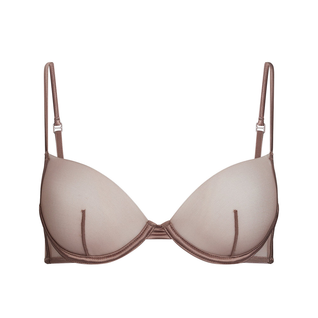 INVISIBLE PLUNGE BRA | UMBER