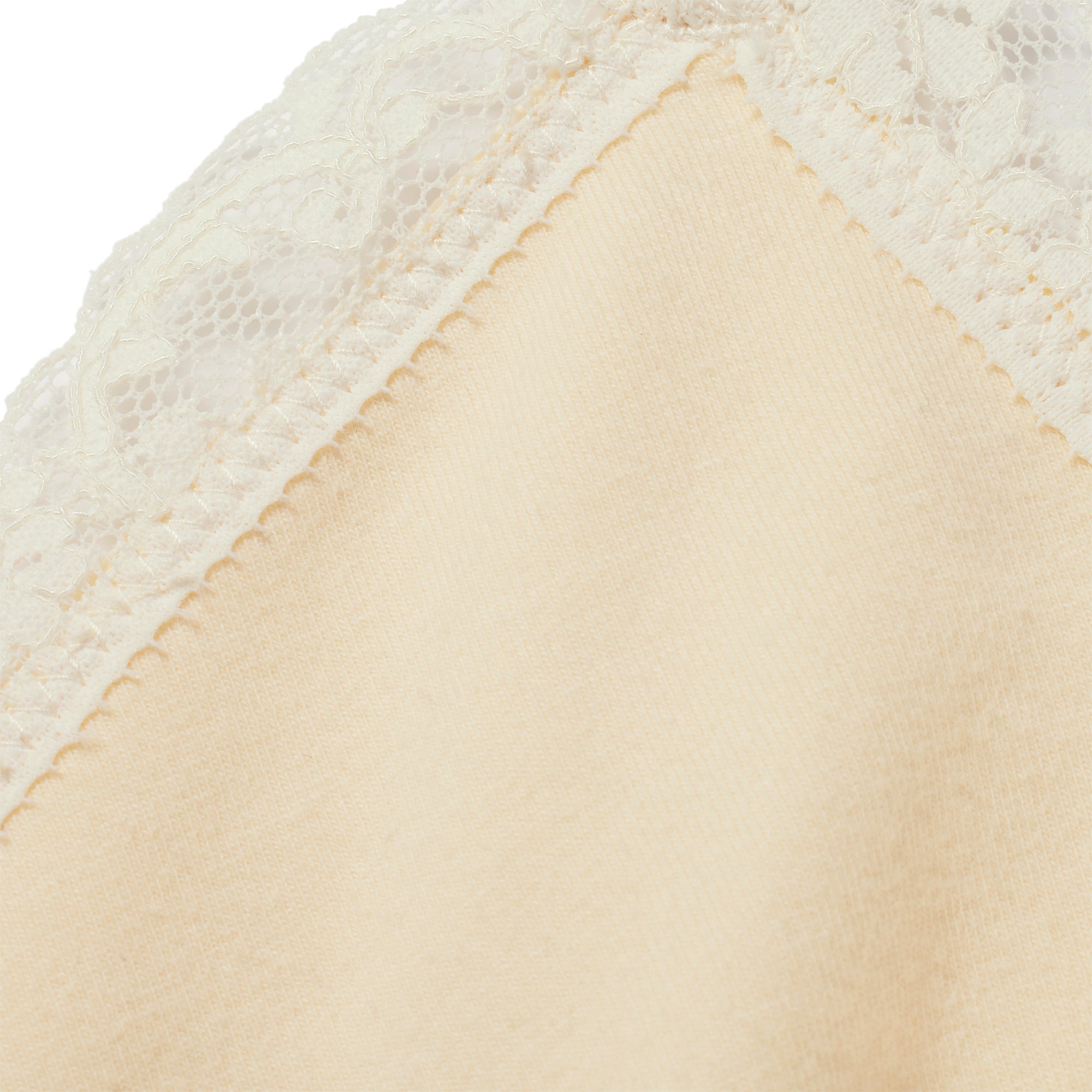 COTTON JERSEY LACE SKIMPY SCOOP BRALETTE | BUTTER