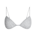 SHEER RIB SKIMPY TRIANGLE BRALETTE | LIGHT HEATHER GREY