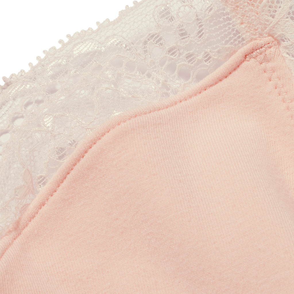 COTTON JERSEY LACE TRIANGLE BRALETTE | PRIMROSE