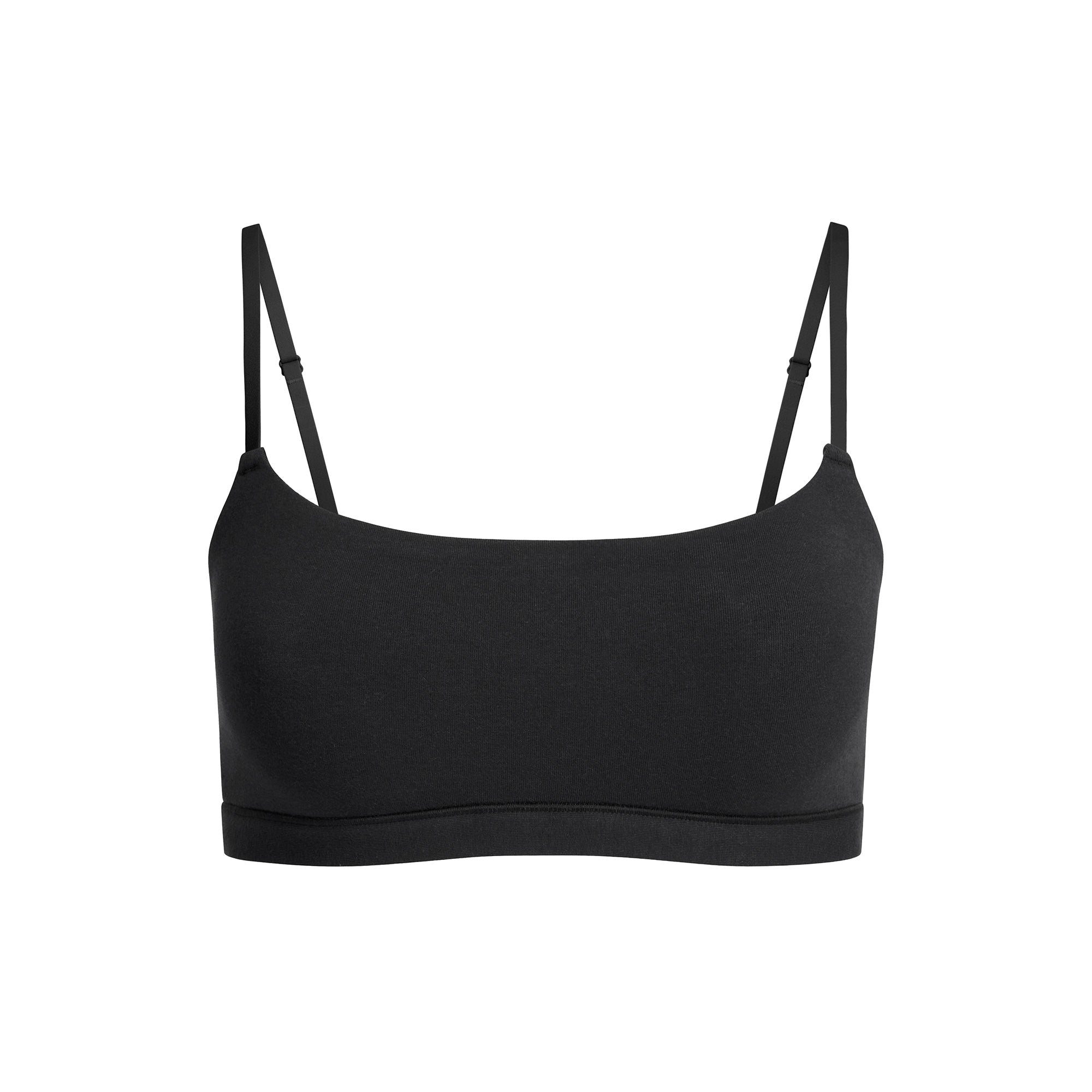 COTTON JERSEY SCOOP BRALETTE | SOOT