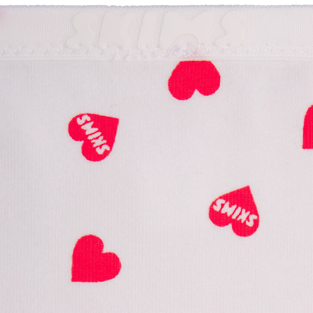 COTTON LOGO SCOOP BRALETTE 2-PACK | RUBY AND RUBY HEART LOGO PRINT