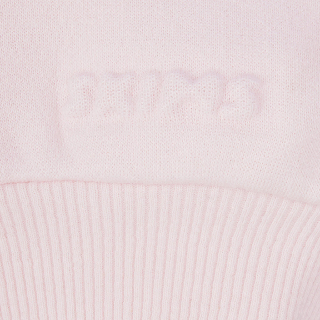 COTTON FLEECE SHRUNKEN HOODIE | BARELY PINK