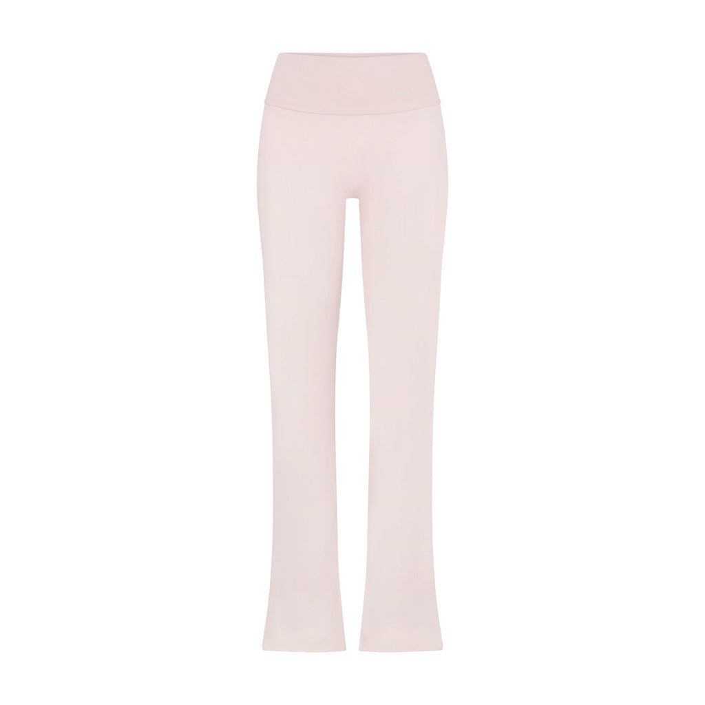 COTTON JERSEY FOLDOVER PANT | BARELY PINK