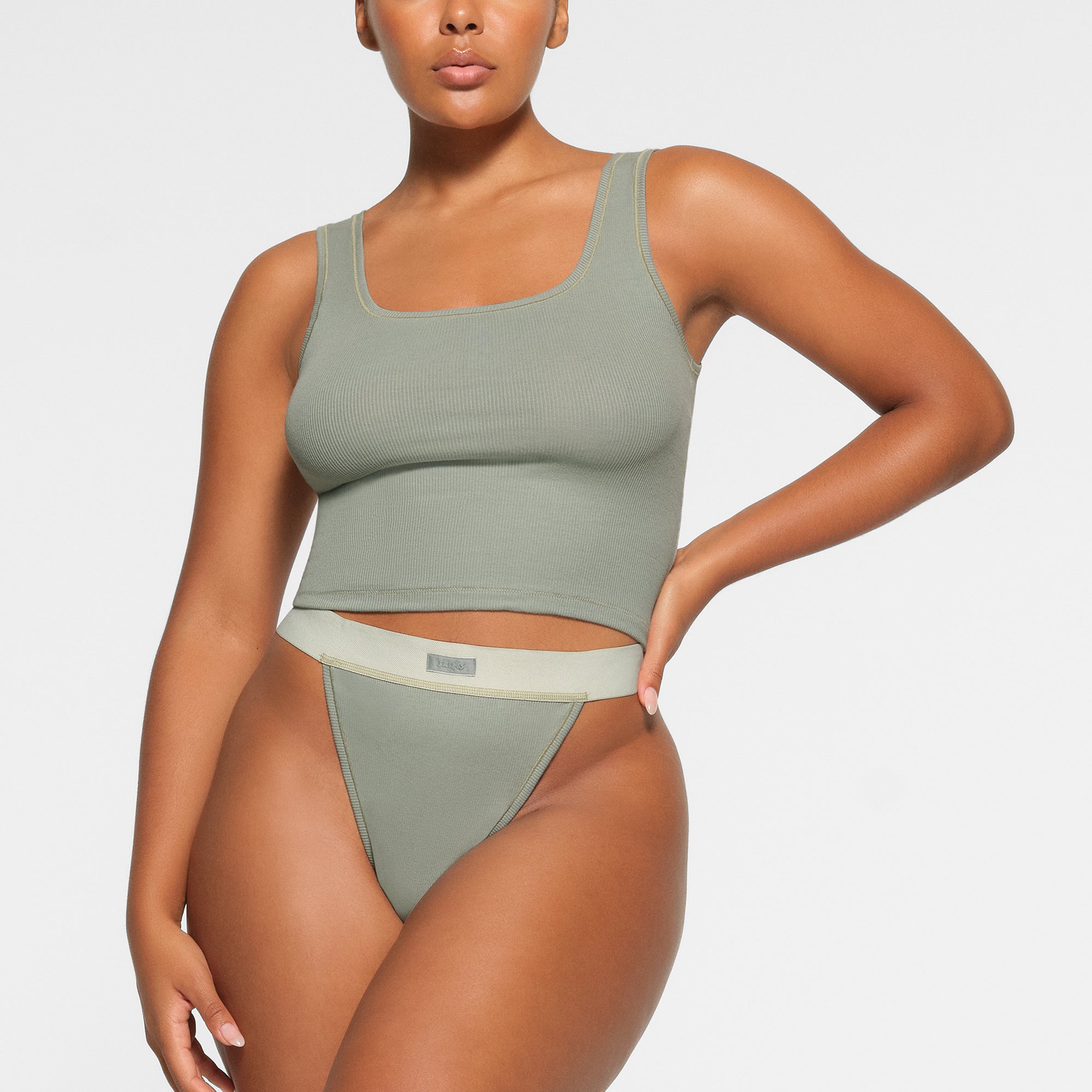 COTTON RIB TANK | MINERAL