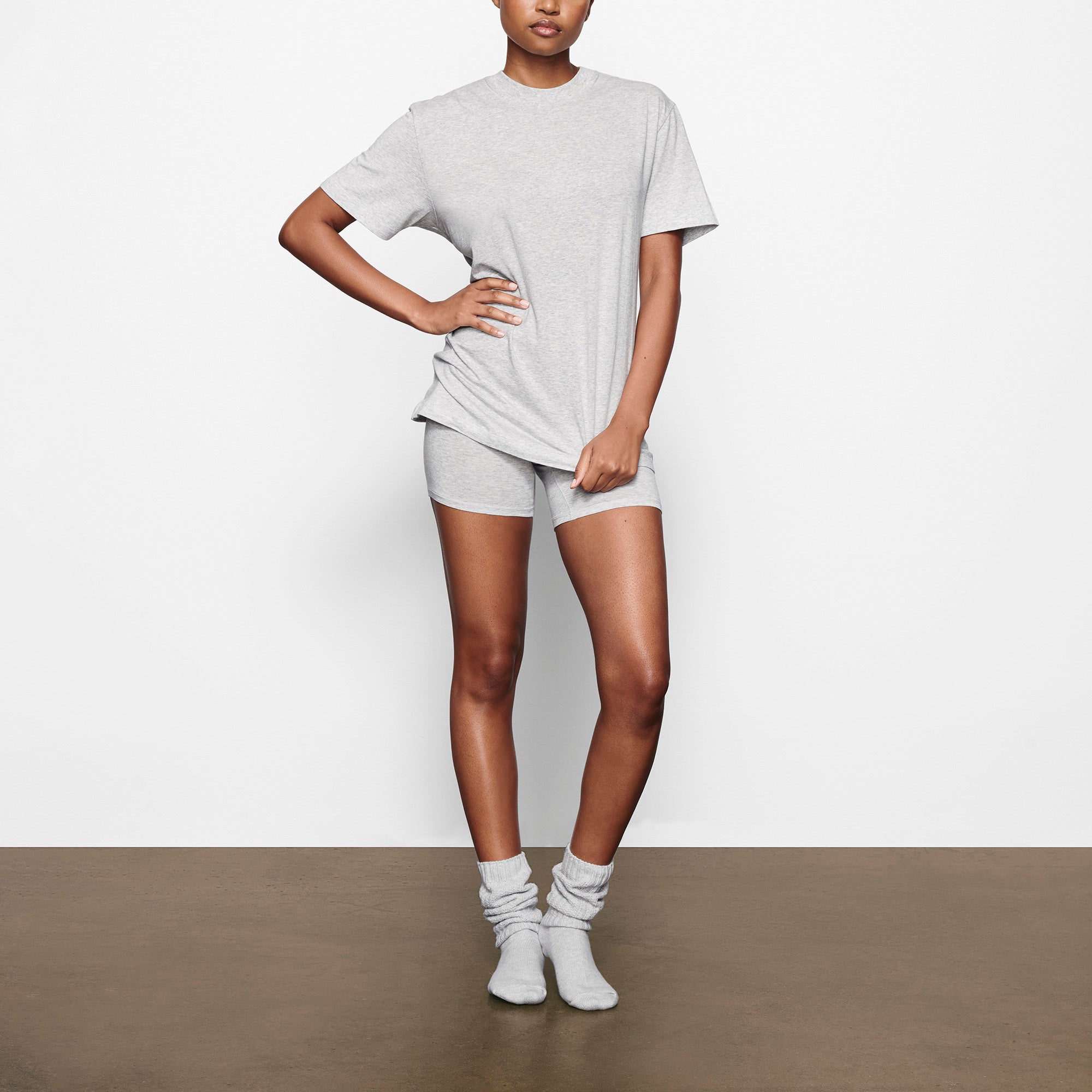 BOYFRIEND T-SHIRT | LIGHT HEATHER GREY