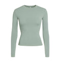 COTTON JERSEY LONG SLEEVE T-SHIRT | MINERAL
