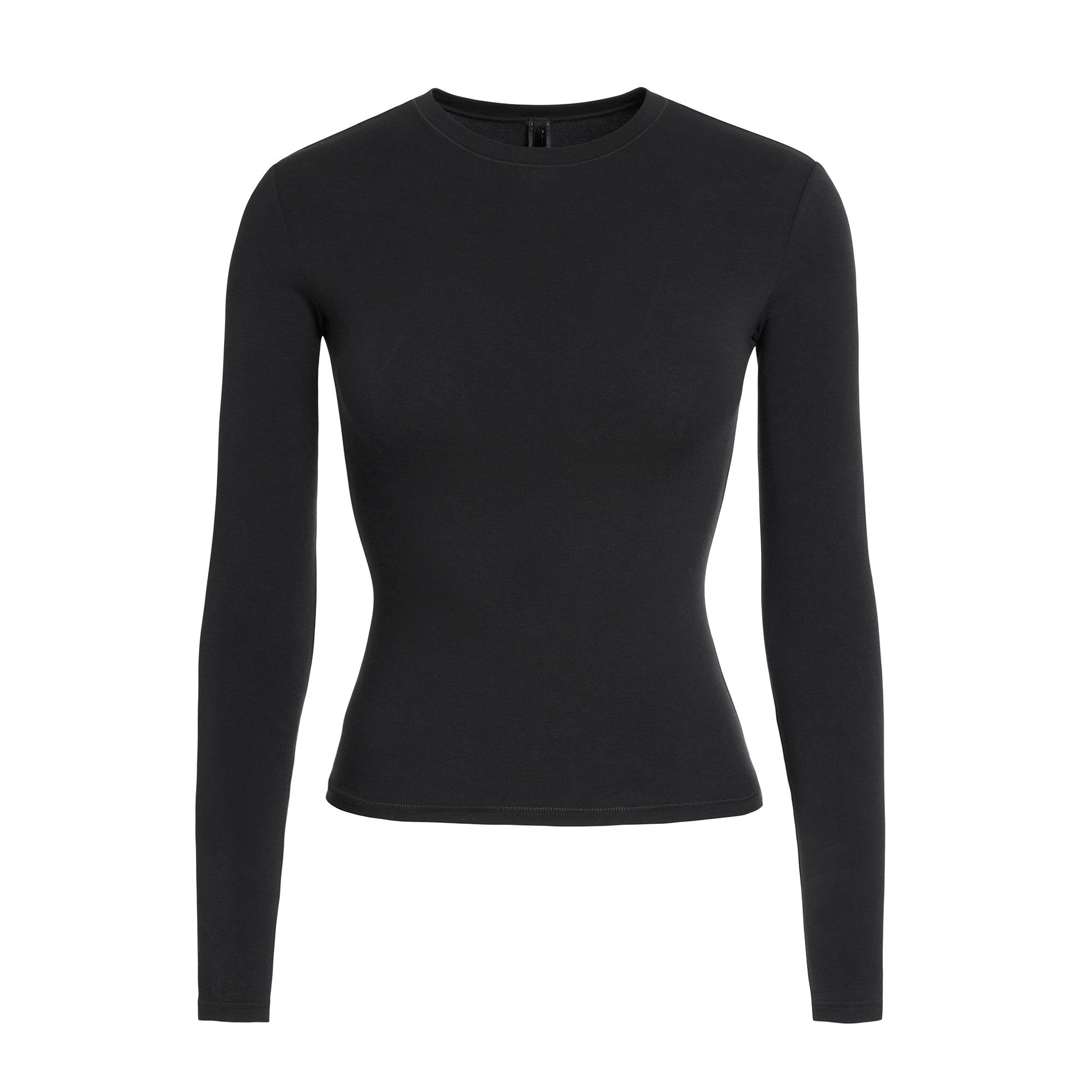 COTTON JERSEY LONG SLEEVE T-SHIRT | SOOT