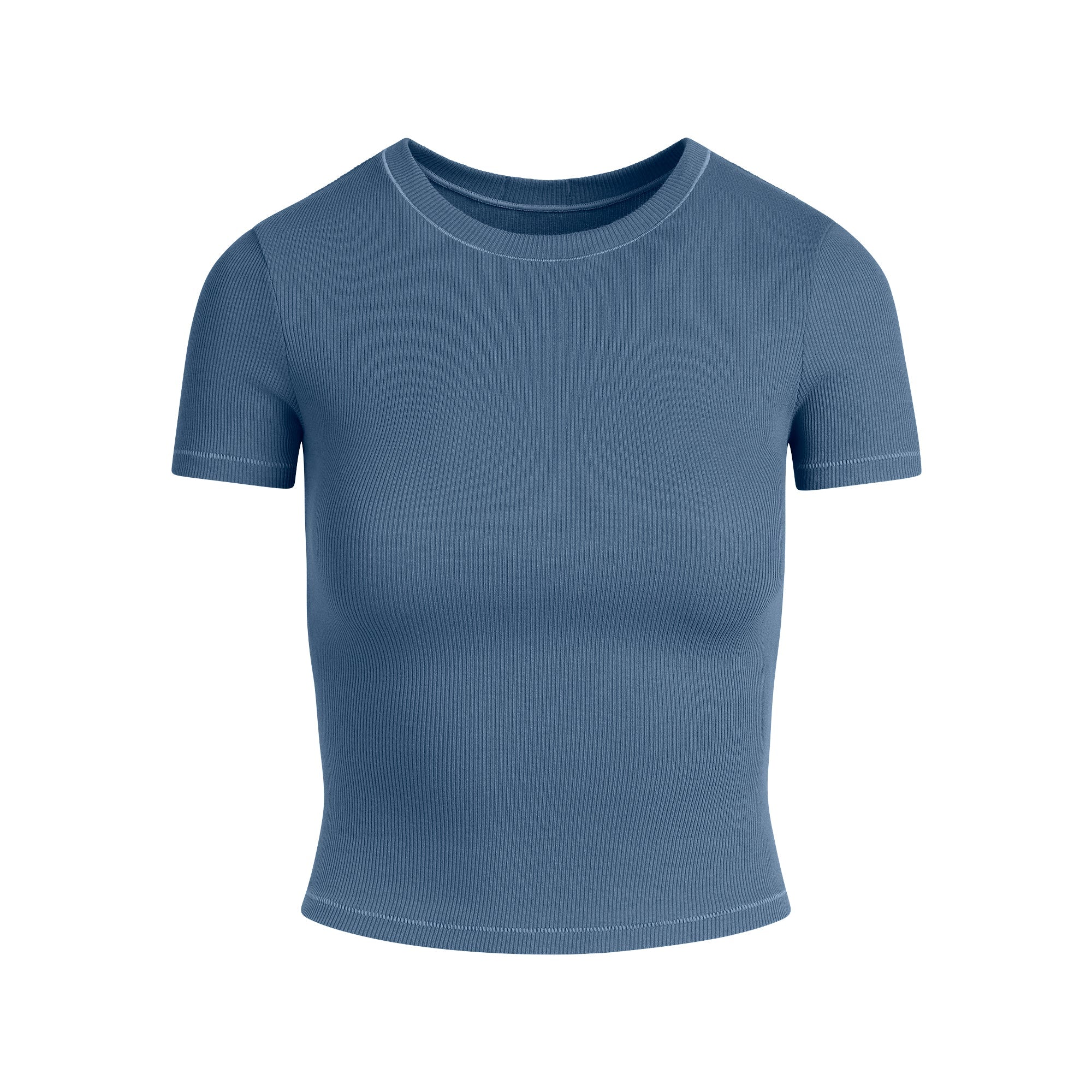 COTTON RIB T-SHIRT | HARBOR