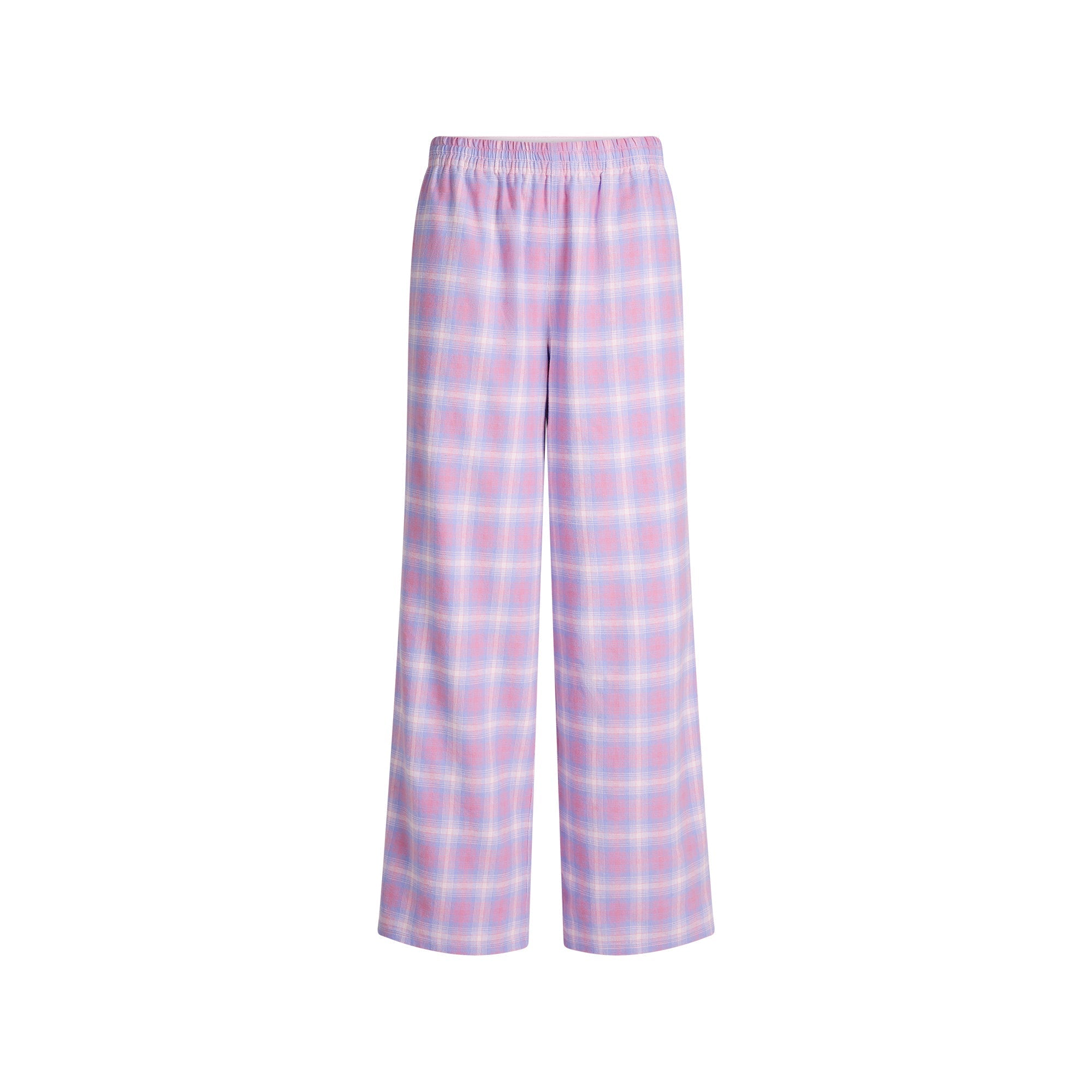 FLANNEL SLEEP OVERSIZED PANT | COTTON CANDY PLAID