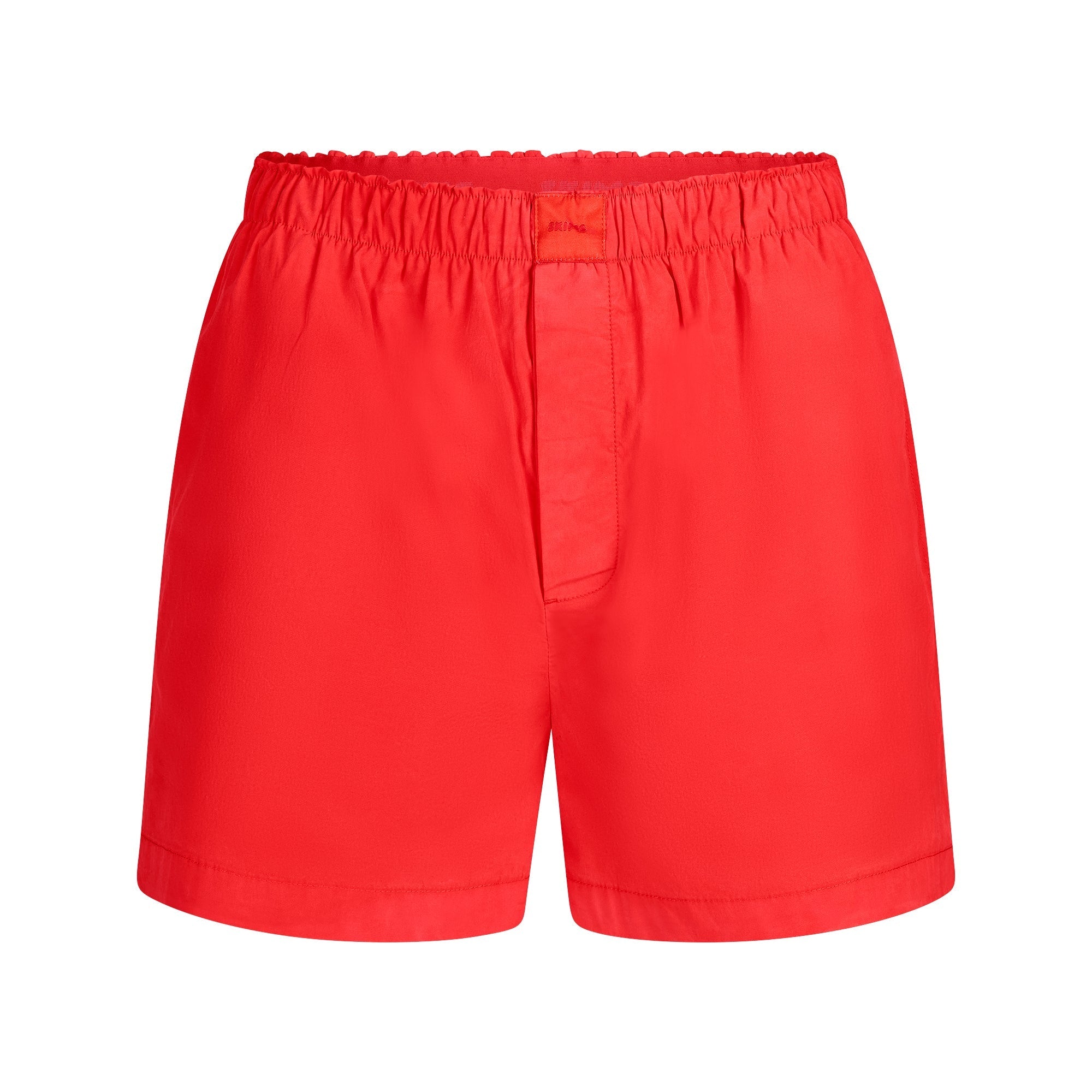 COTTON POPLIN BOXER | RUBY