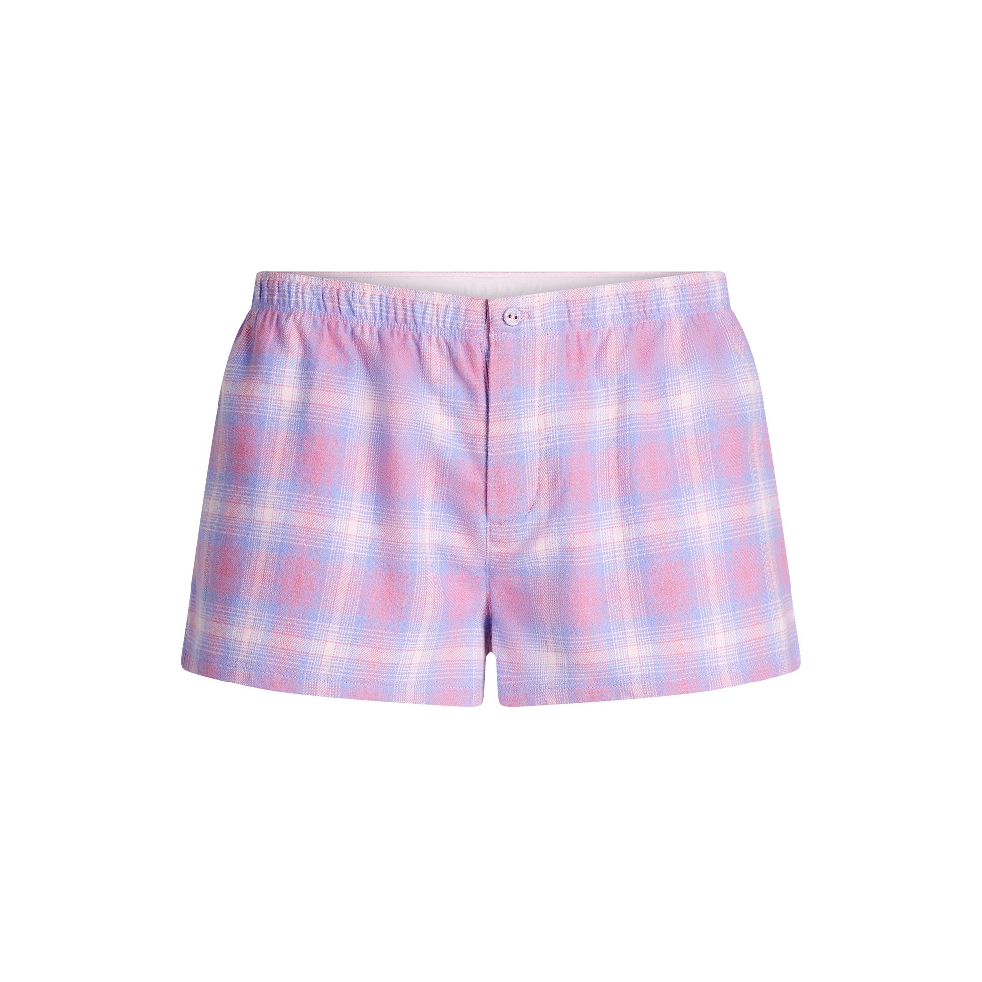 FLANNEL SLEEP CHEEKY BOXER | COTTON CANDY PLAID