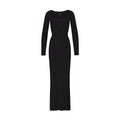 SOFT LOUNGE PETITE LONG SLEEVE DRESS | ONYX