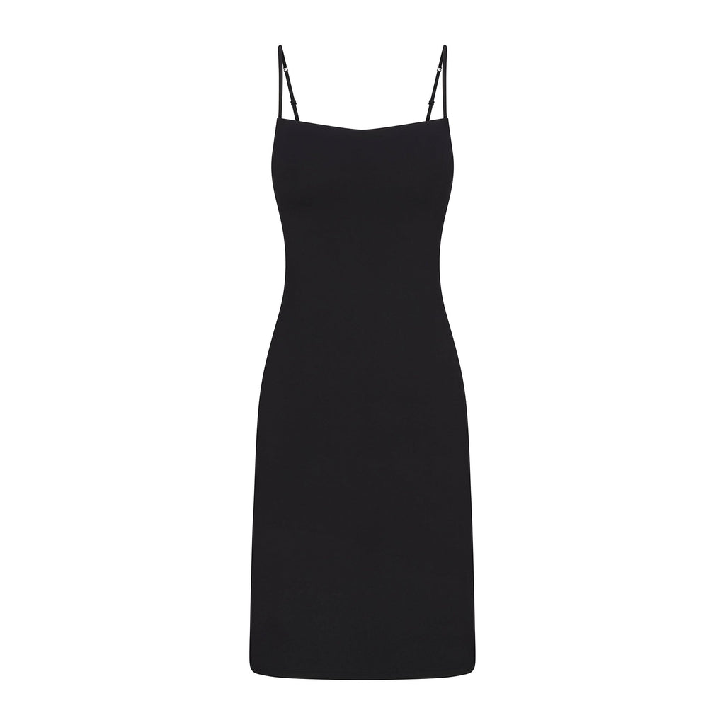 SMOOTH LAYERS MIDI DRESS | OBSIDIAN