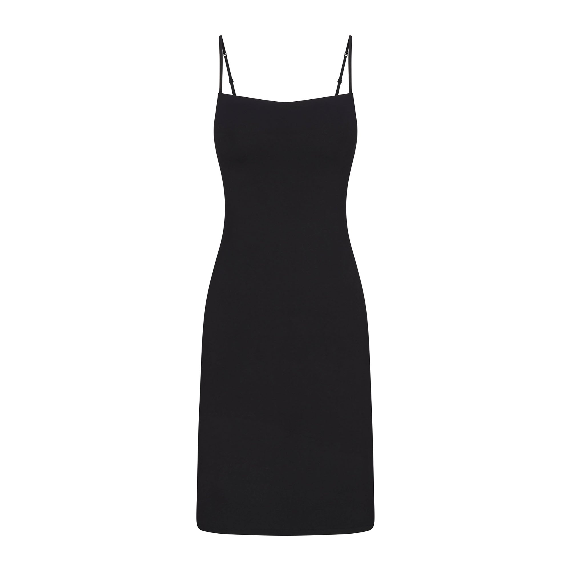 SMOOTH LAYERS MIDI DRESS | OBSIDIAN