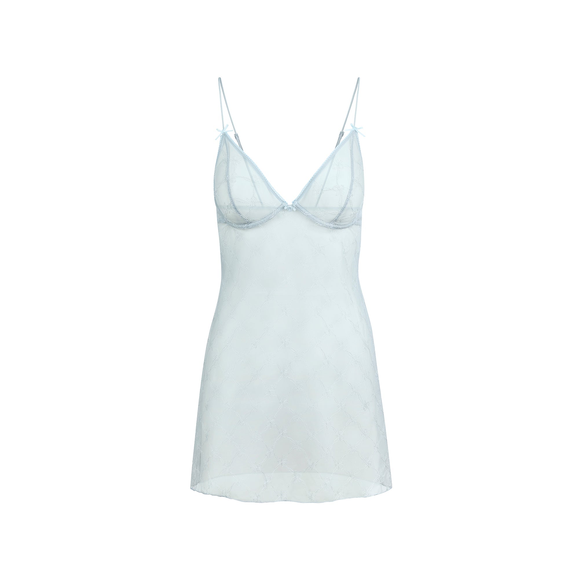 SPRING INTIMATES UNDERWIRE SLIP DRESS | MERCURY BOW TULLE