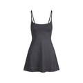 SMOOTH LAYERS SCOOP NECK MINI DRESS | GRAPHITE