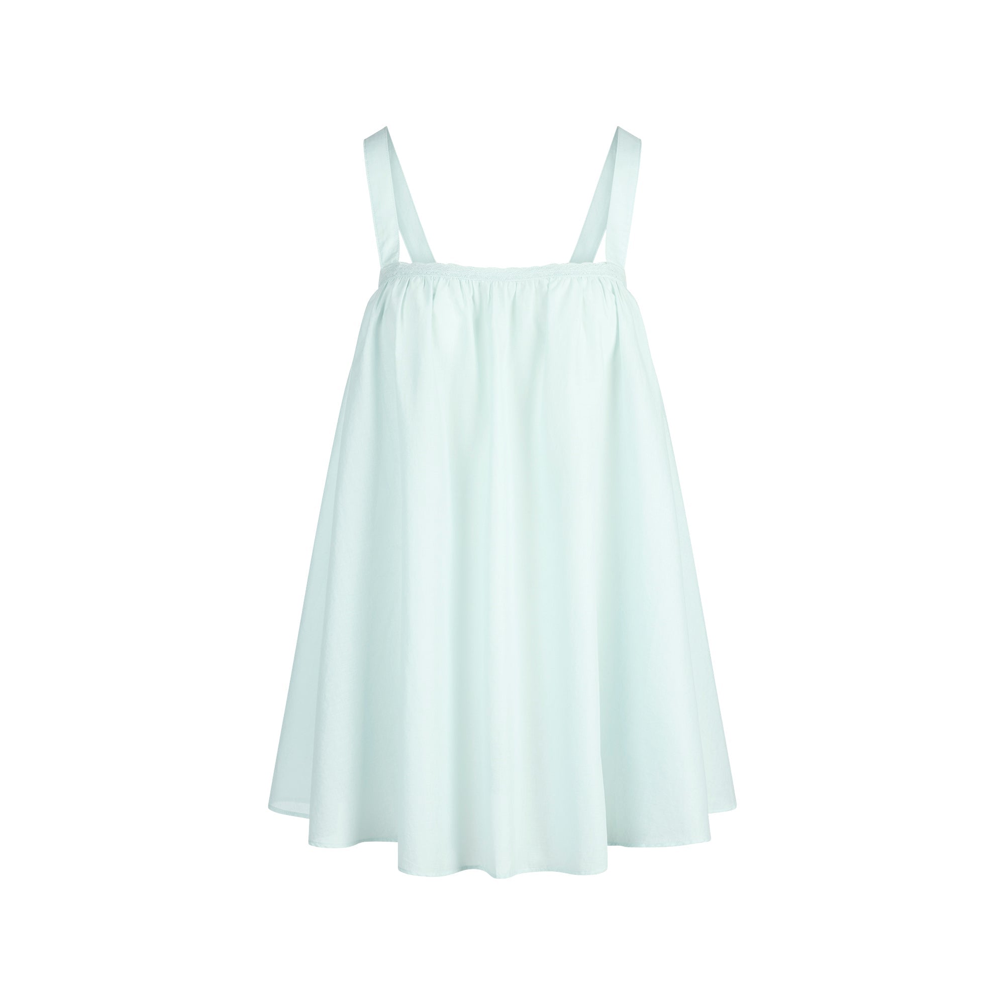 COTTON VOILE MINI DRESS | FROST