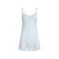 WOVEN SHINE LACE SLIP DRESS | CLOUD