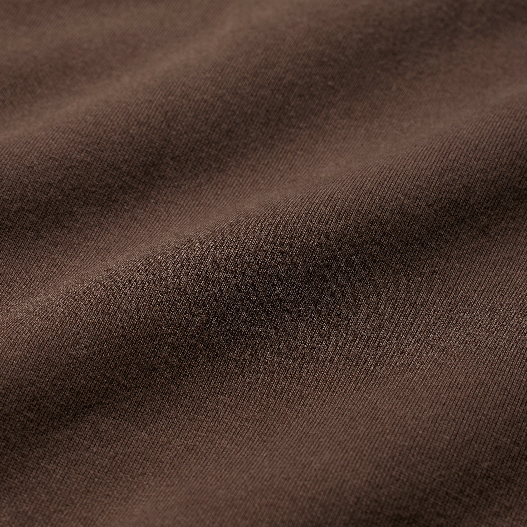 COTTON FLEECE OVERSIZED DOUBLE WAISTBAND PANT | DARK SEPIA