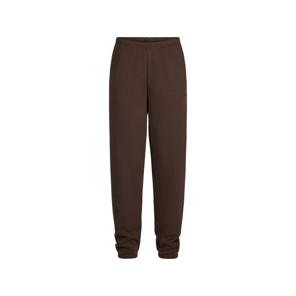 COTTON FLEECE CLASSIC JOGGER | DARK SEPIA