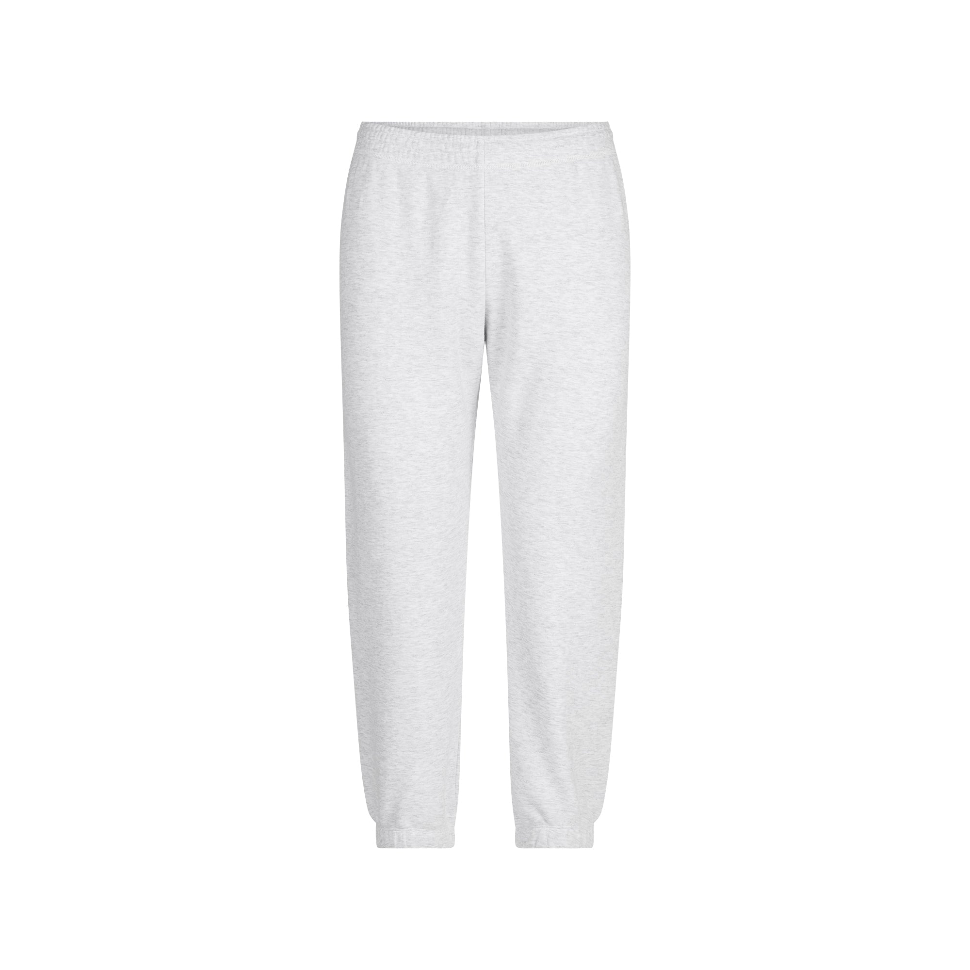 COTTON FLEECE LOW RISE CAPRI JOGGER | LIGHT HEATHER GREY