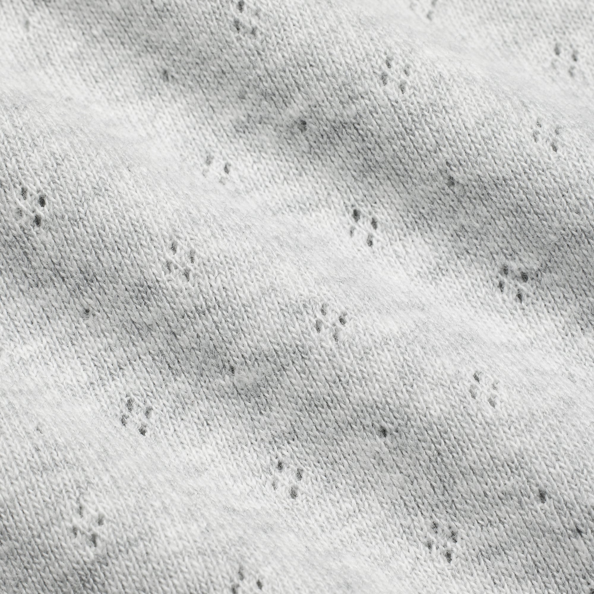 HEAVY POINTELLE STRAIGHT LEG PANT | LIGHT HEATHER GREY