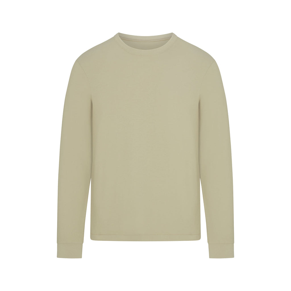 SKIMS COTTON MENS CLASSIC LONG SLEEVE T-SHIRT | PHOSPHORUS