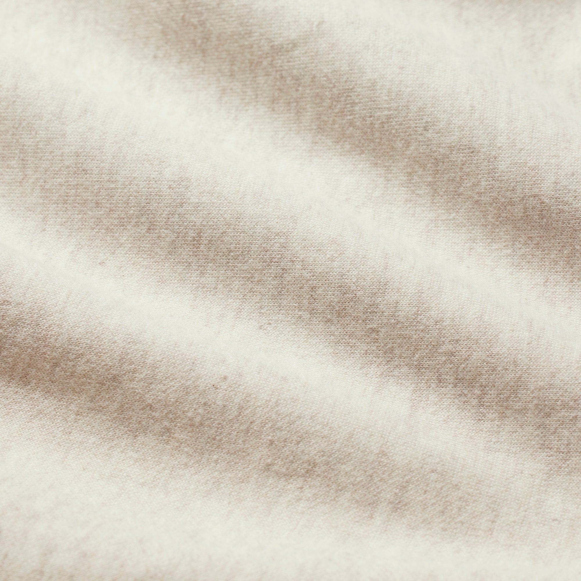 COTTON FLEECE POLO SWEATSHIRT | OATMEAL HEATHER