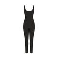 FITS EVERYBODY SQUARE NECK LOW BACK CATSUIT | ONYX