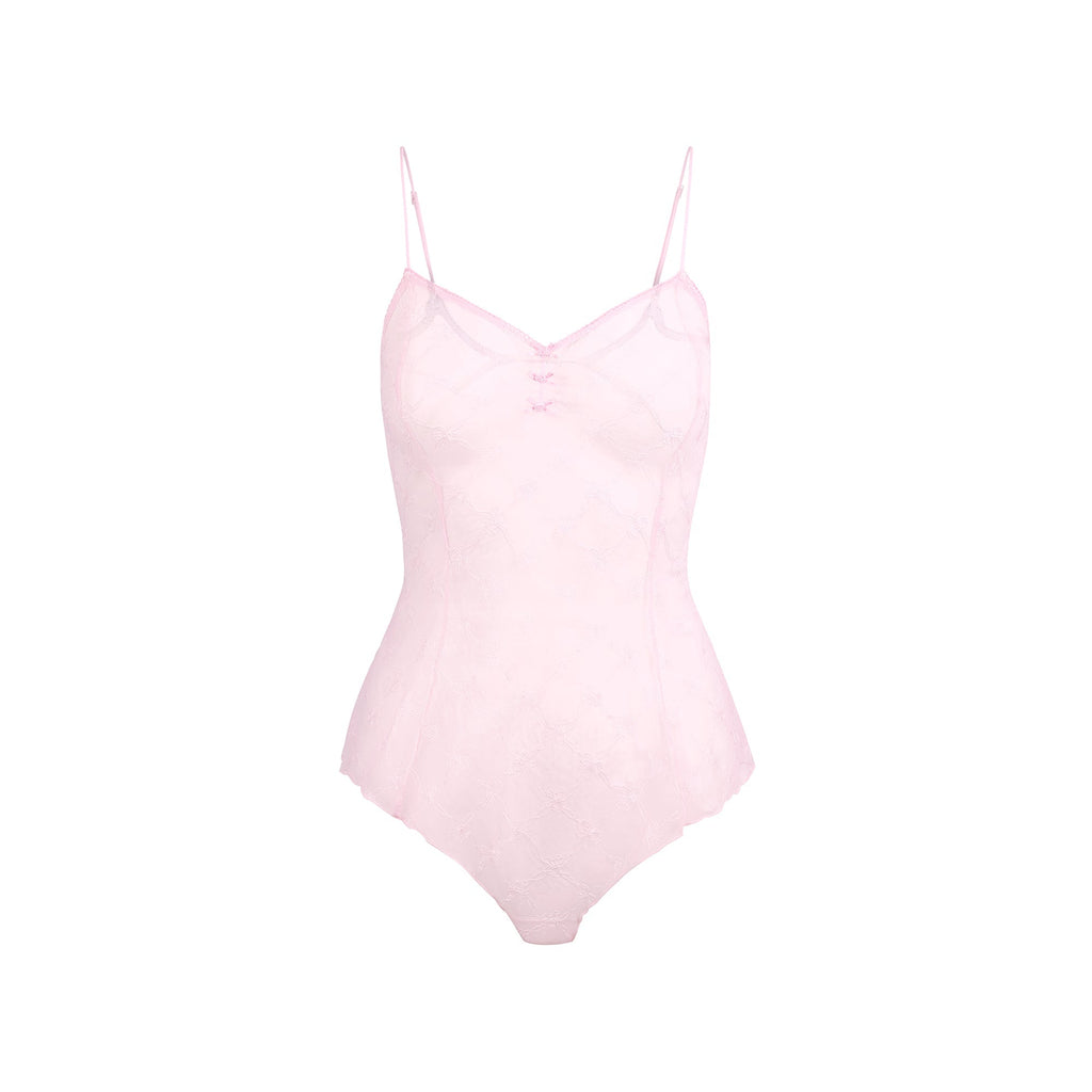 SPRING INTIMATES TEDDY | CHERRY BLOSSOM BOW TULLE