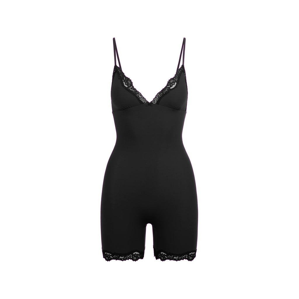 FITS EVERYBODY LACE TRIANGLE ONESIE | ONYX