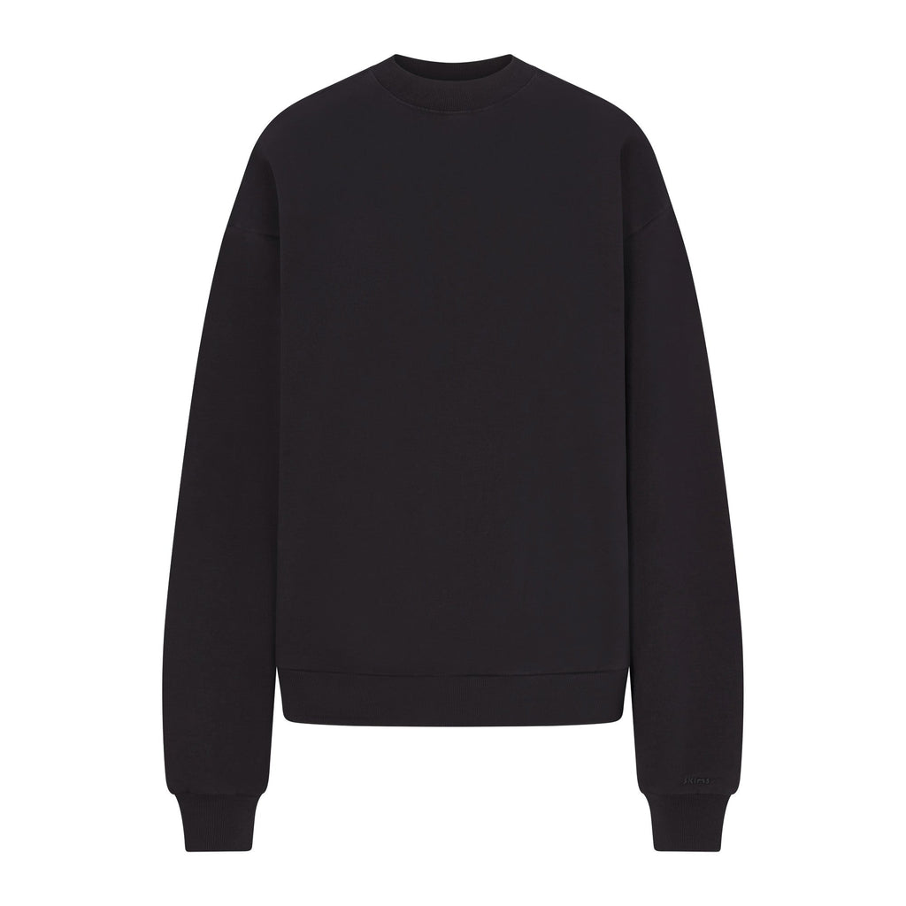 BOYFRIEND FLEECE CREWNECK | WASHED ONYX