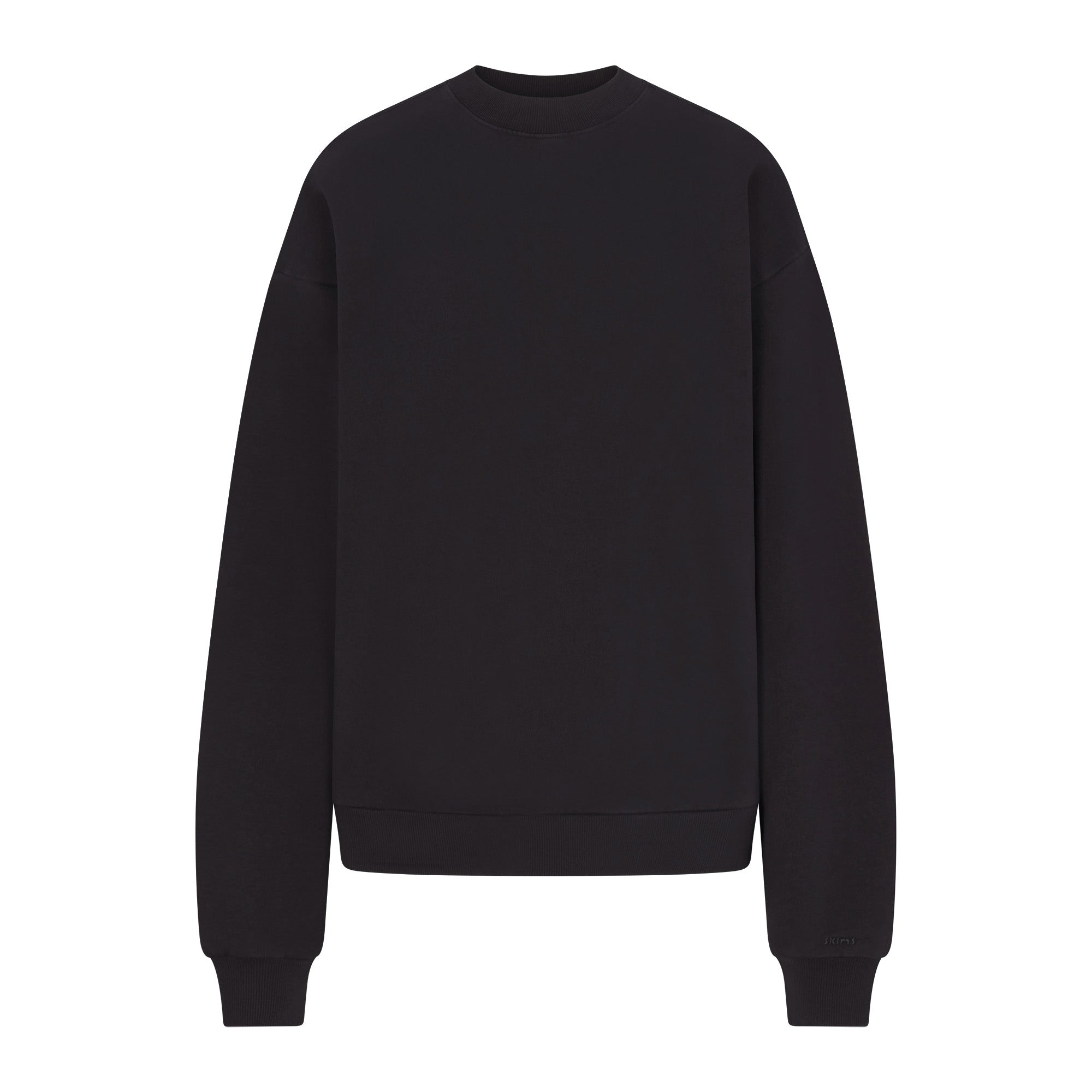 BOYFRIEND FLEECE CREWNECK | WASHED ONYX