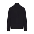 JERSEY LOUNGE MENS RELAXED QUARTER ZIP PULLOVER | OBSIDIAN