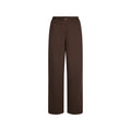 COTTON FLEECE OVERSIZED DOUBLE WAISTBAND PANT | DARK SEPIA