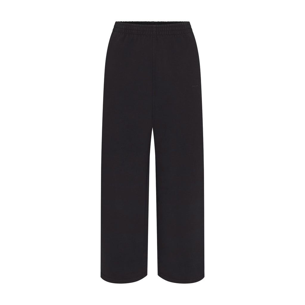 BOYFRIEND FLEECE STRAIGHT LEG PANT | WASHED ONYX